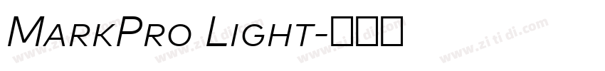 MarkPro Light字体转换